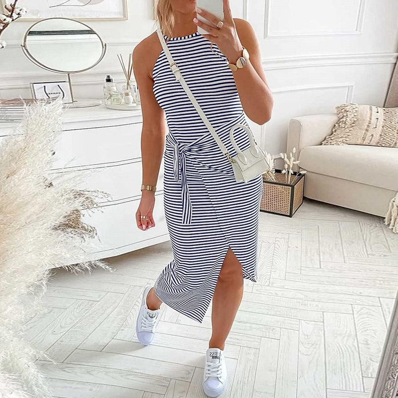 Bella - Gestreiftes Hemdkleid