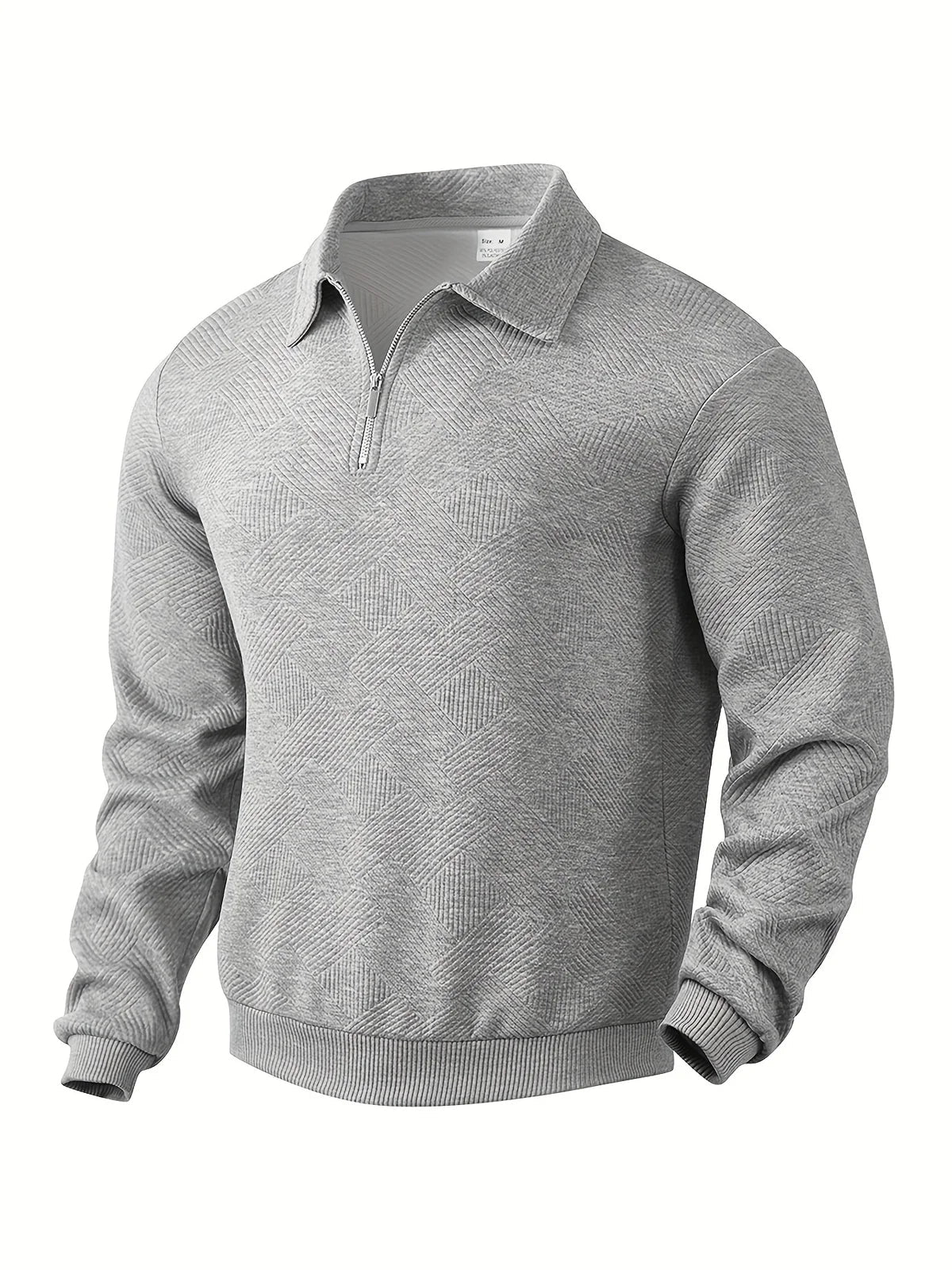 Henry - Bequemer Pullover mit Reißverschluss und Kragen