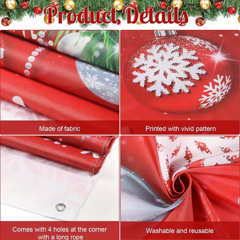 Festlicher Polyester-Schneemann-Kranz – Verspielte Feiertags-Türdekoration
