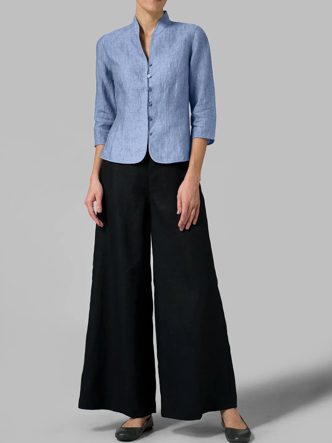 Isabella Knapplock Bluse mit Stehkragen