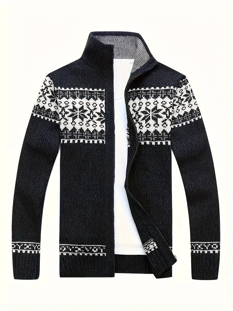 Sven - Elegante langärmelige Strickjacke mit elegantem Design