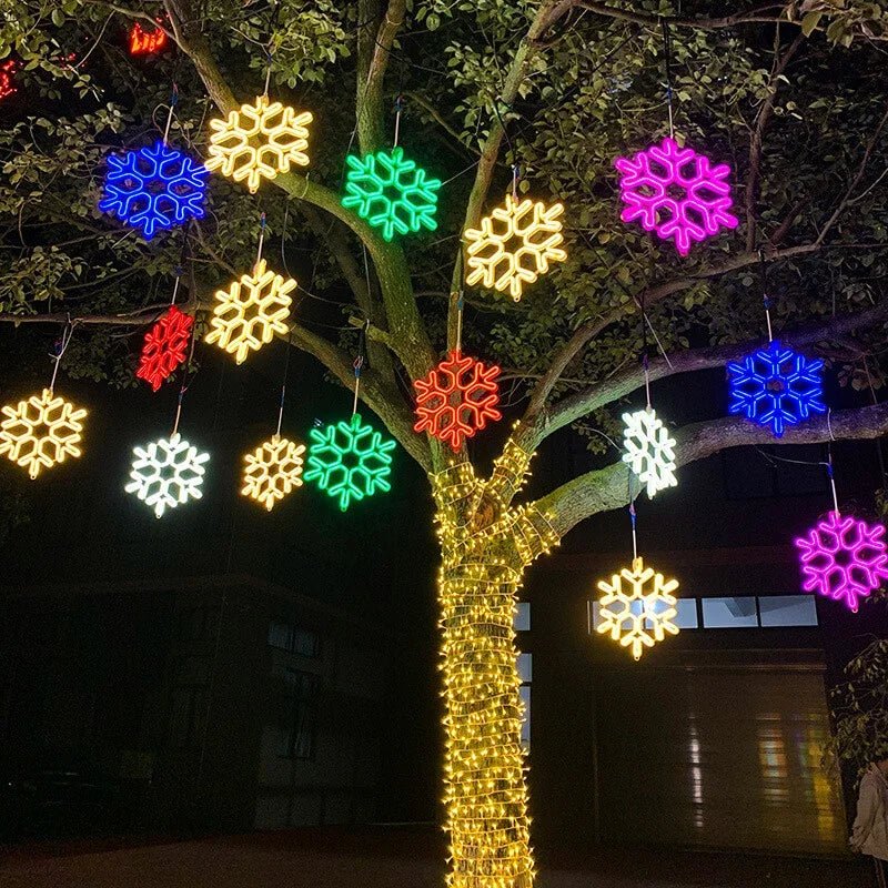 SnowGlow LED Schneeflockenbeleuchtung – Magisches Glühen für eine bezaubernde Atmosphäre
