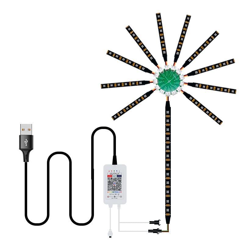 GlowArt Smart LED Wandleuchte mit Fernbedienung und DIY Licht Einstellungen