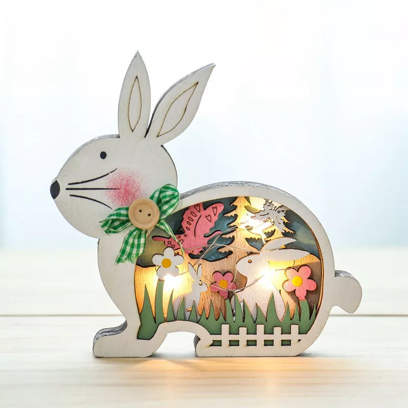 FestlicheDeko - Ostern LED Holzdekoration Kollektion