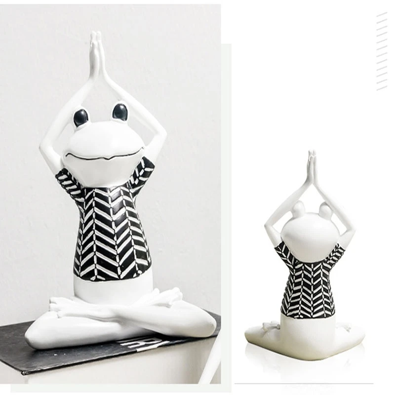 ZenFrog - Stilvolle meditative Frosch-Hausfigur-Dekoration