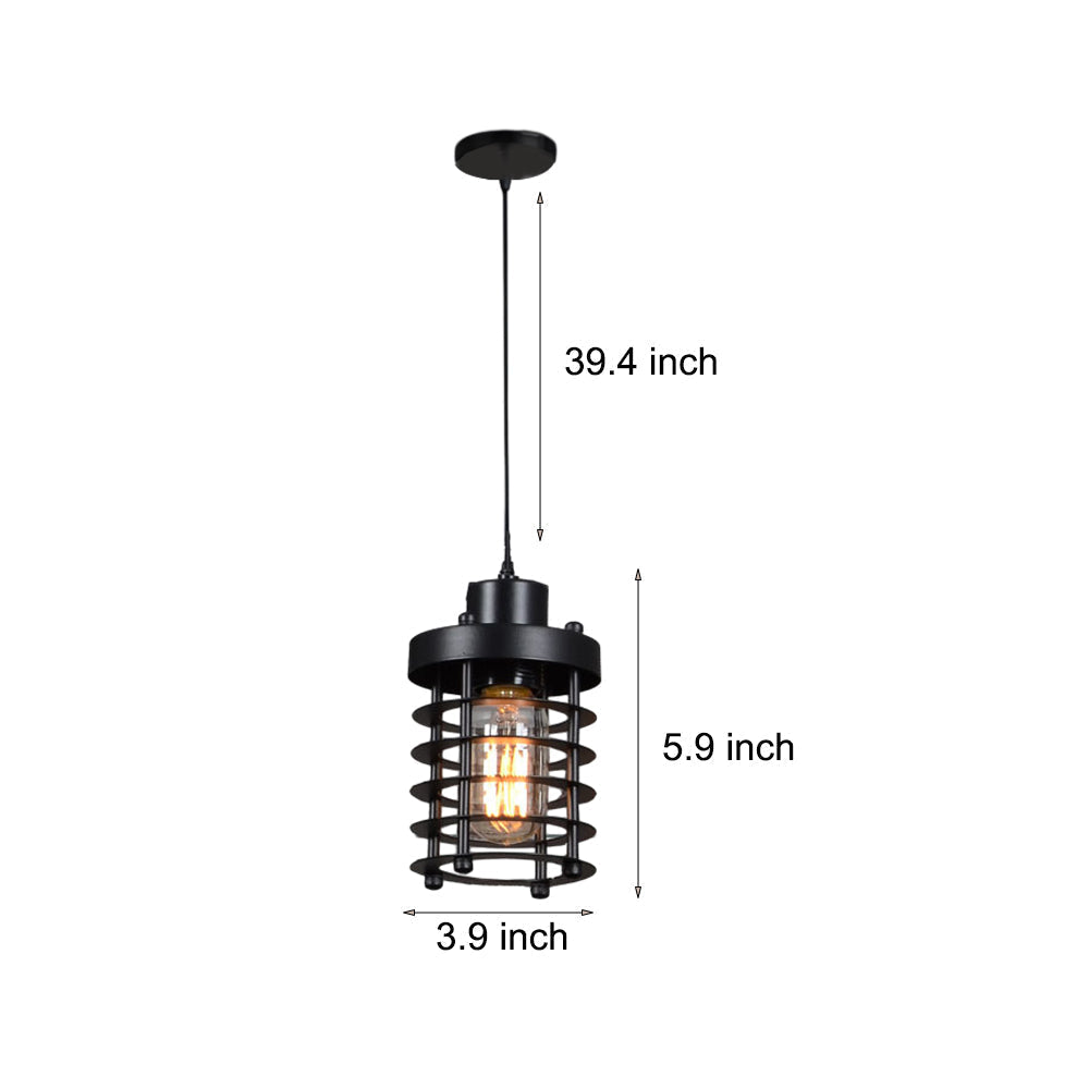 Leuchtende industrielle Metallgitterlampe