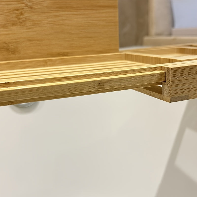 BambooRelax Erweiterbares Badewannenregal – Luxuriöses Spa-Erlebnis für Zuhause