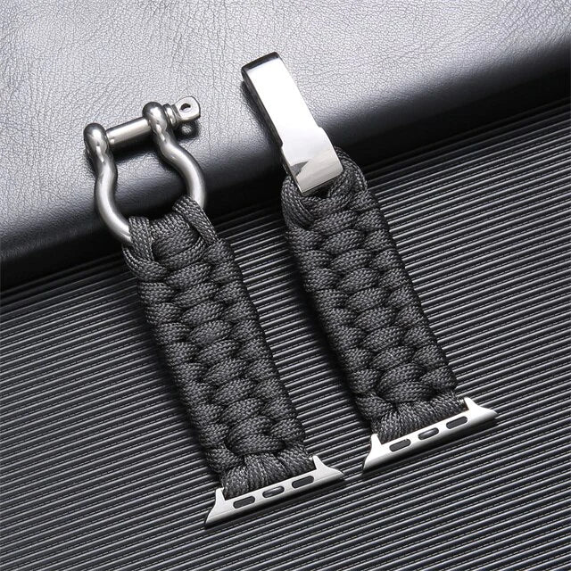 FlexiWrist Paracord Armband für Apple Watch - Robustes & verstellbares Band