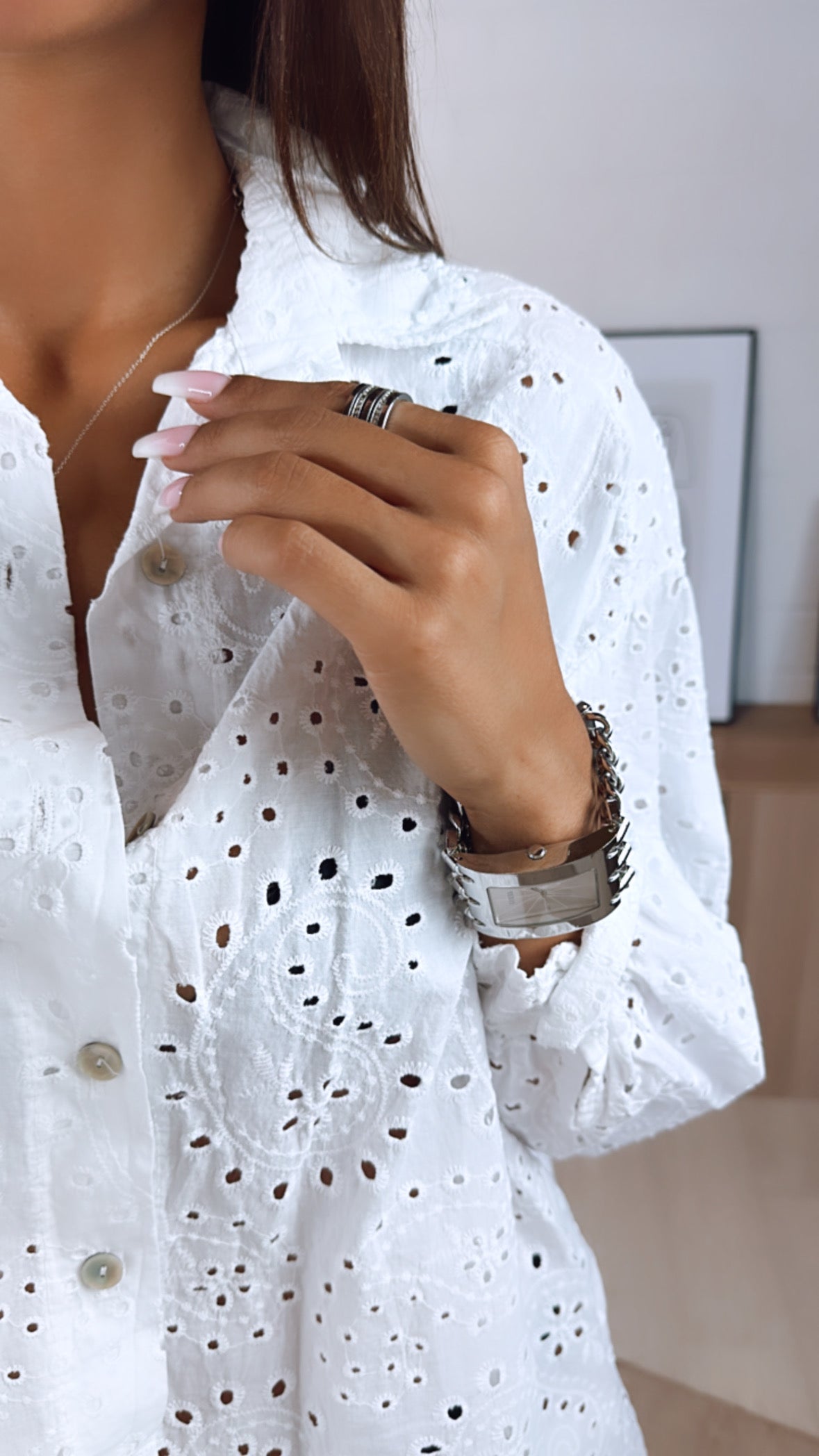 Sophia Übergröße Bestickte Bluse