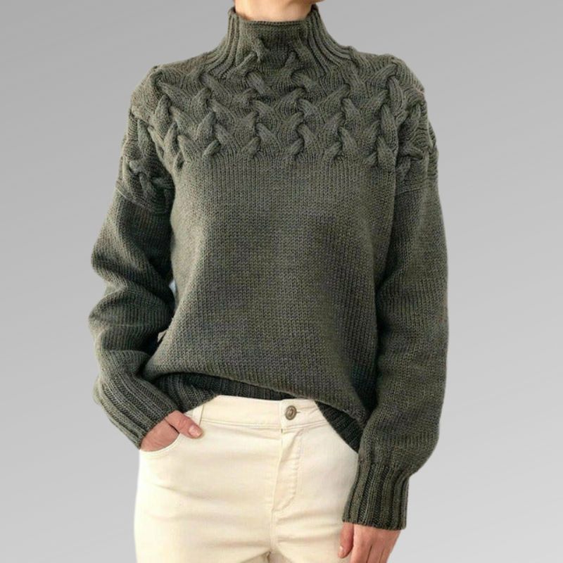 Yvonne - Eleganter kabelstrickpullover