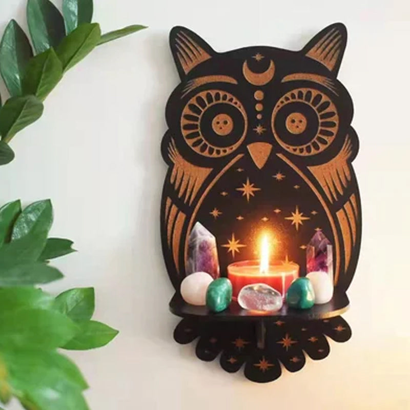 GothicDecor - Mystische Wandregale mit Kerzenhaltern
