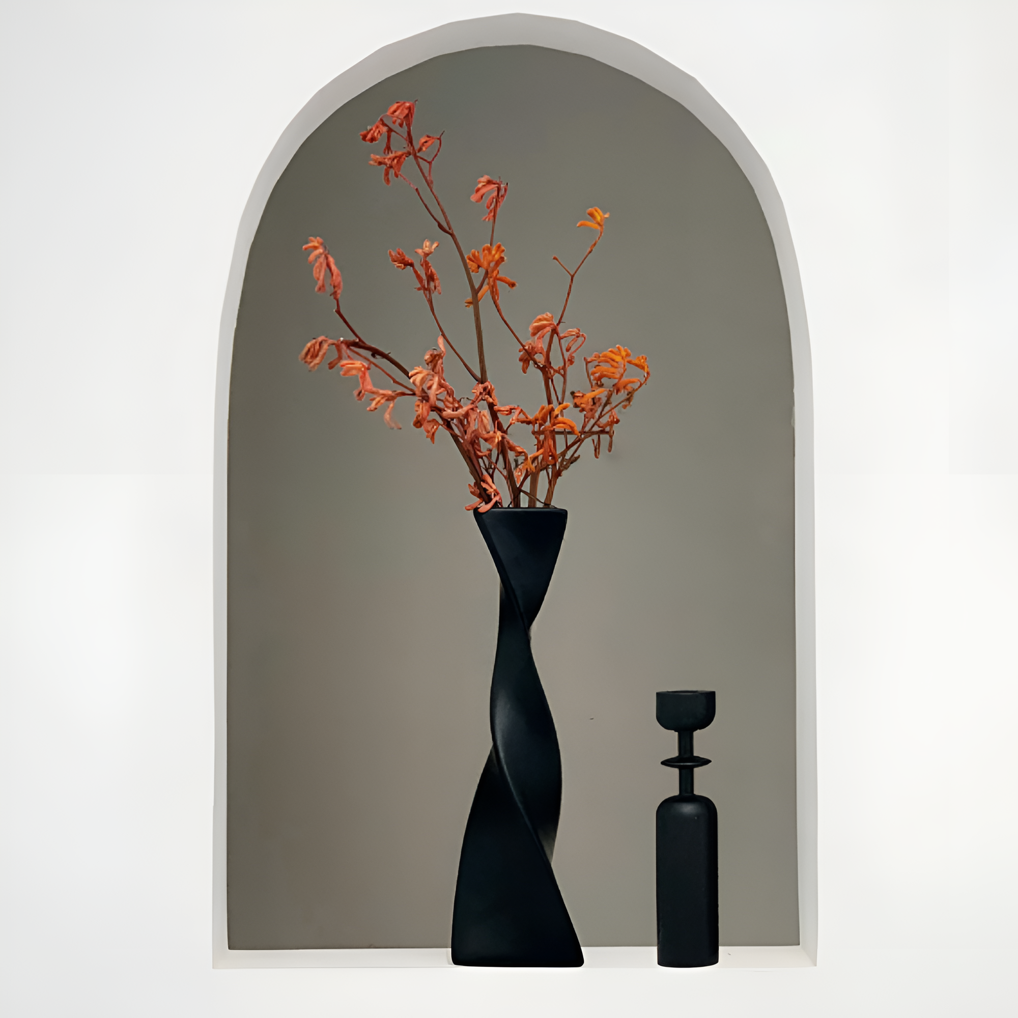 SpiralElegance Keramikvase – Modernes Spiraldesign