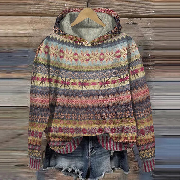 Gabrielle | Ethnischer Retro-Hoodie