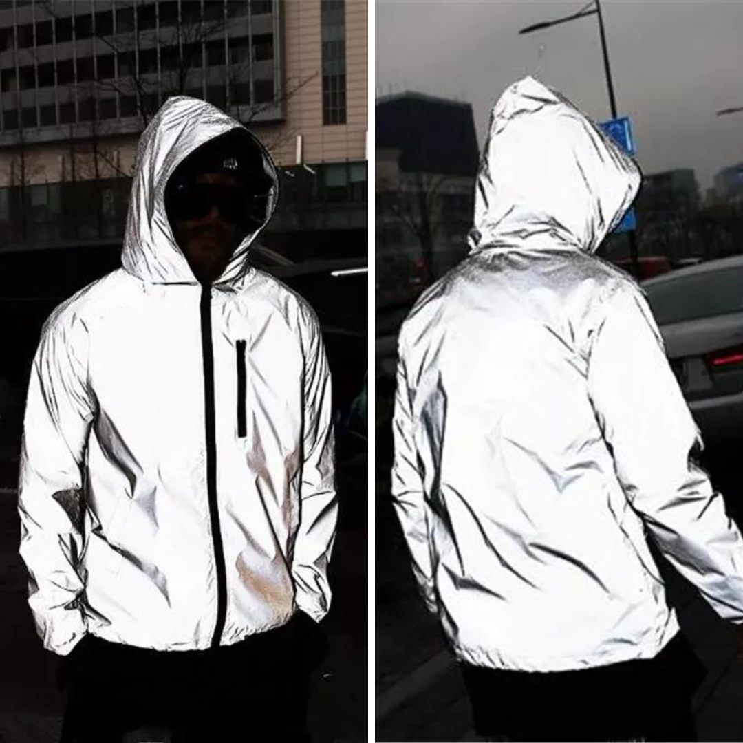 RelaxFit - Unisex reflektierende Kapuzenjacke mit hoher Sichtbarkeit