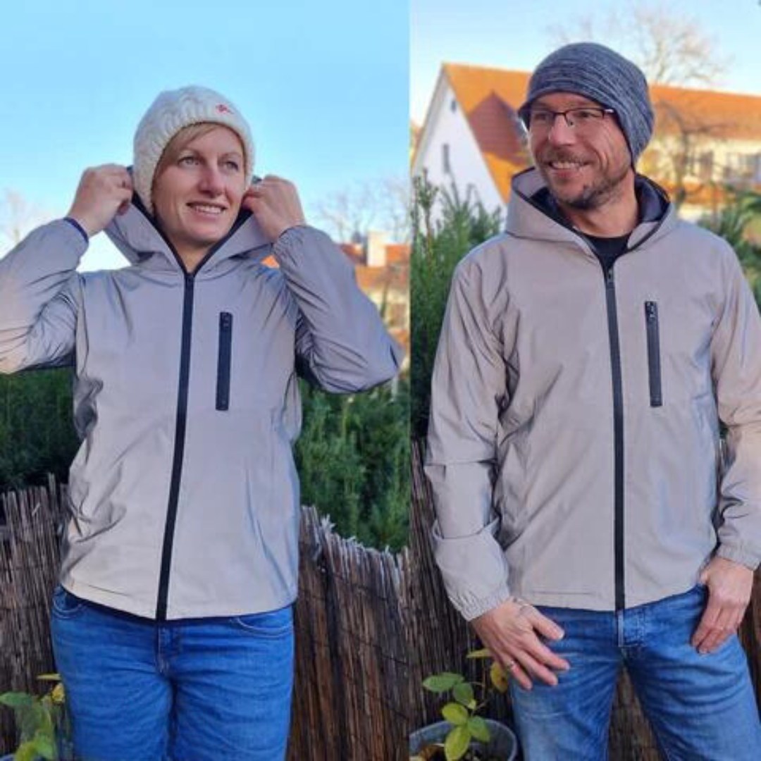 RelaxFit - Unisex reflektierende Kapuzenjacke mit hoher Sichtbarkeit