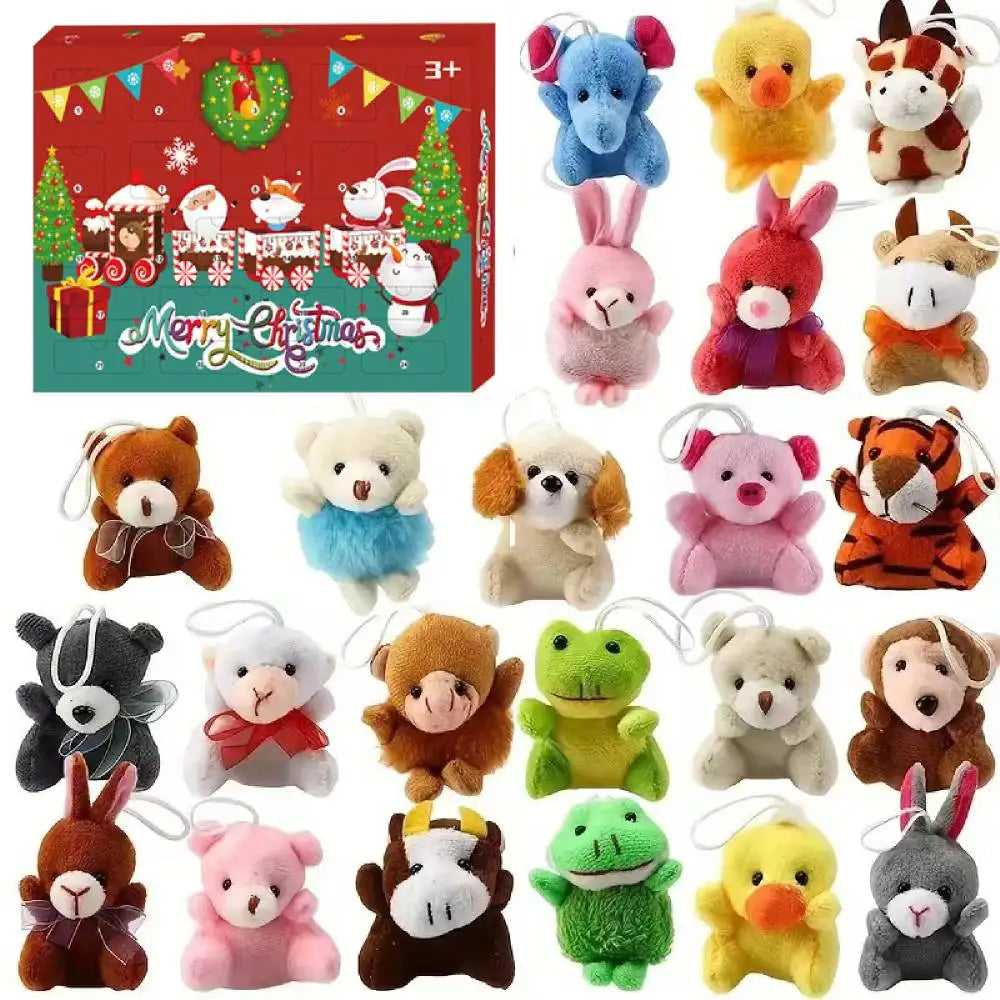 Plüschtiere mit Min Tieren Weihnachts-Adventskalender