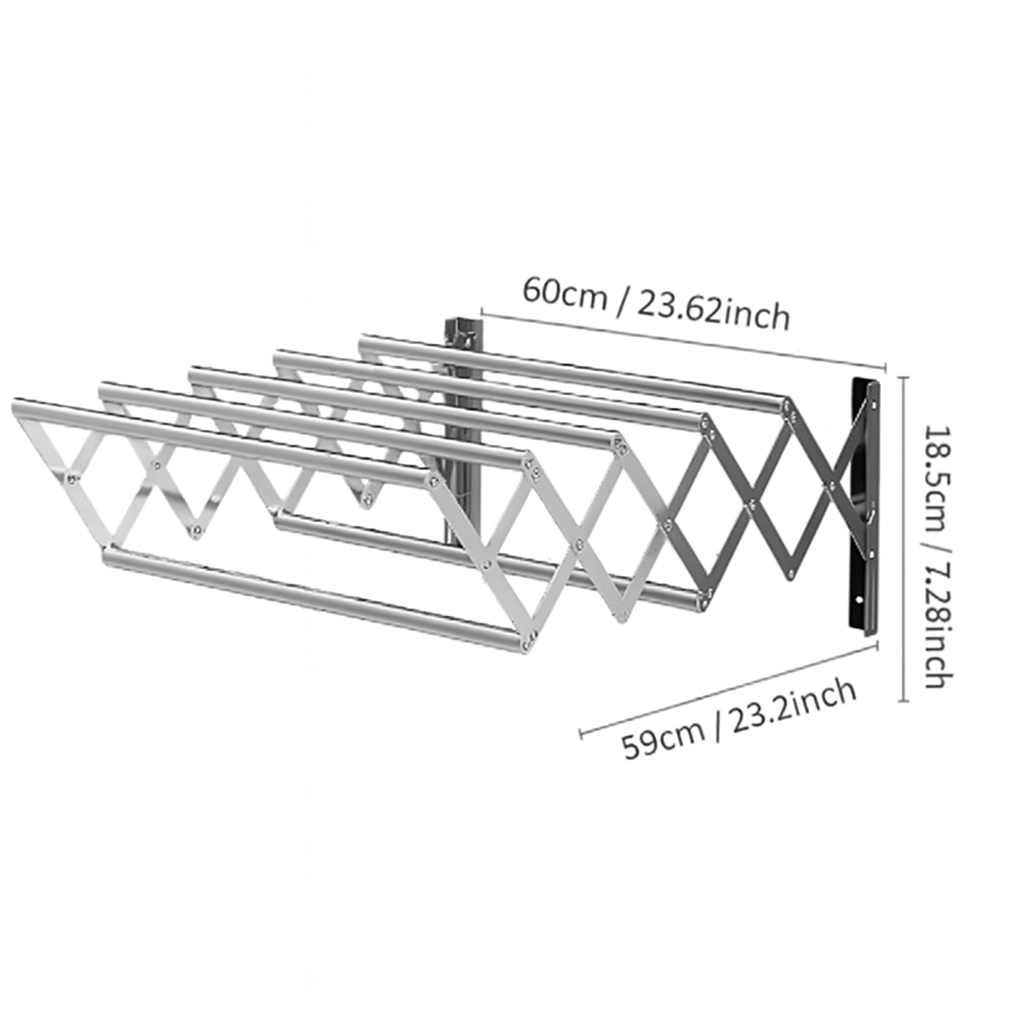 AeroFold | Platzsparender Wand-Wäscheständer
