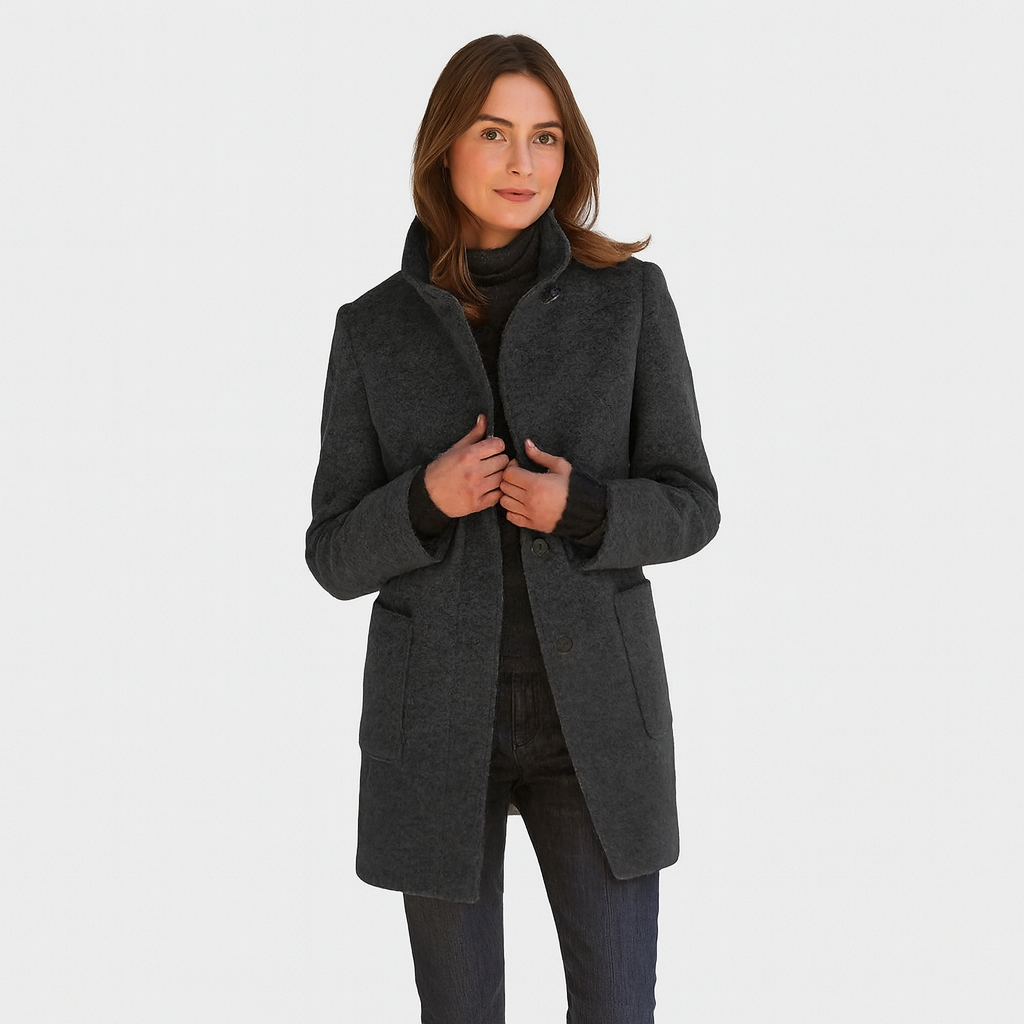 Alvera | Eleganter Mantel aus Wollmischung
