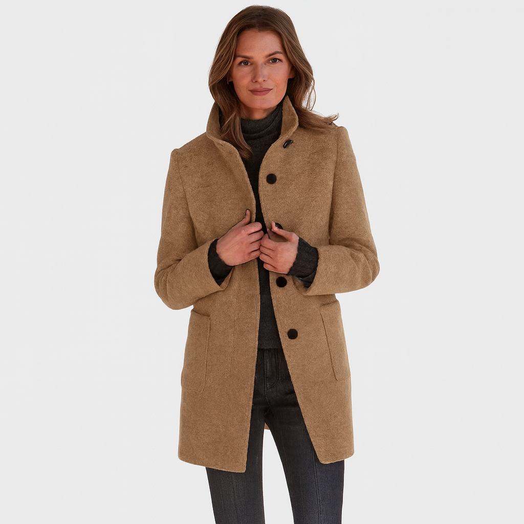 Alvera | Eleganter Mantel aus Wollmischung