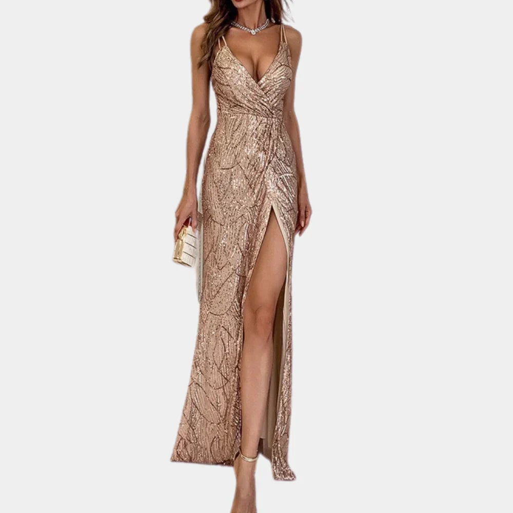 Mathilde Elegante Maxi Kleid – Bodenlanges Kleid mit Trägern