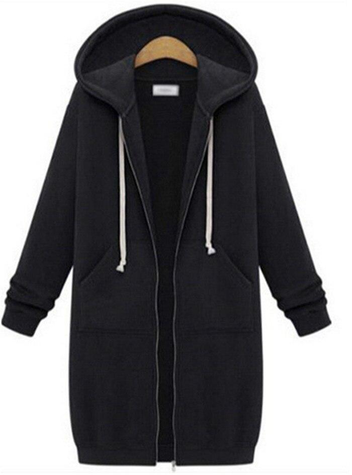 Delta | Stylische Lange Hoodie-Jacke für Damen