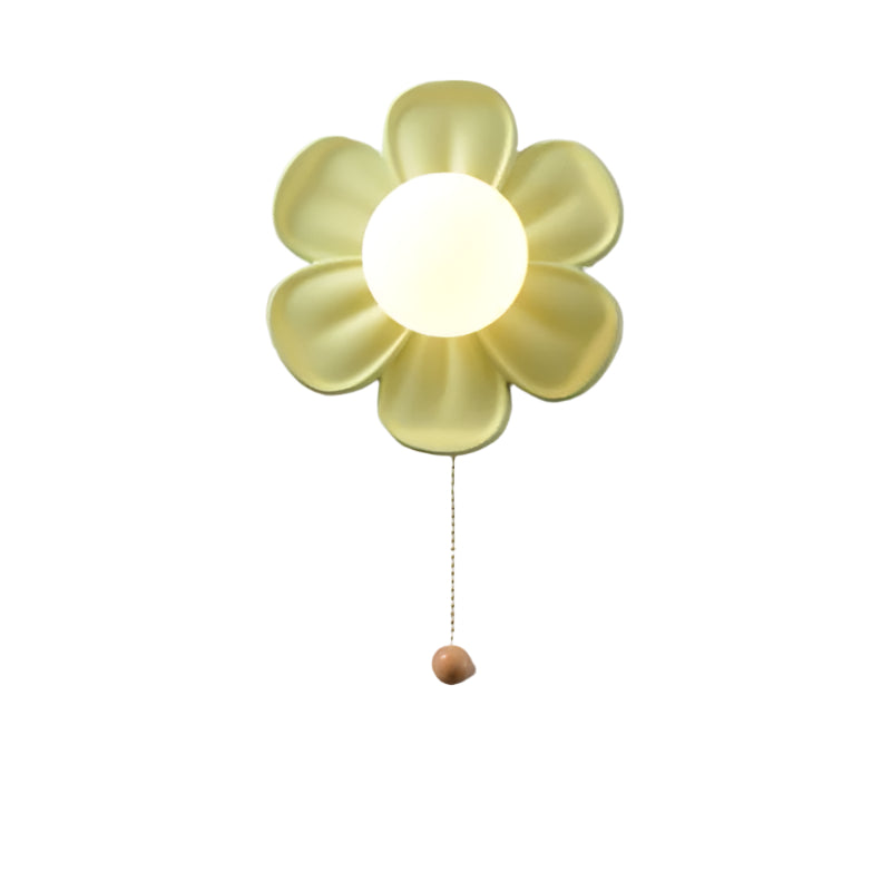 BloomSphere Künstlerischer Blumenball Wandleuchte – Moderne Blumendekoration