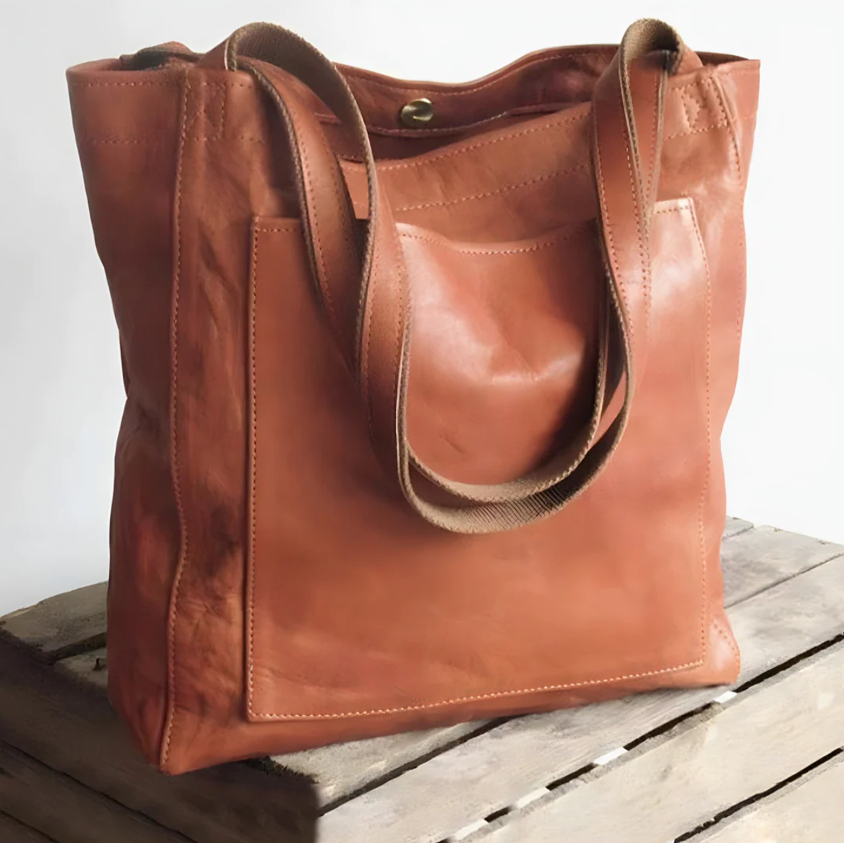 Handgefertigte elegante Ledertasche