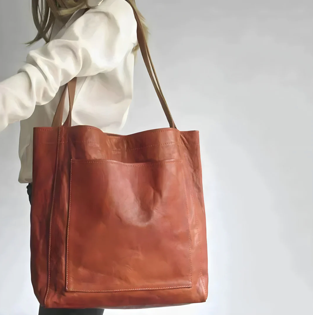 Handgefertigte elegante Ledertasche