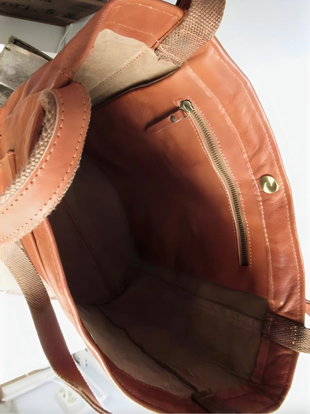 Handgefertigte elegante Ledertasche