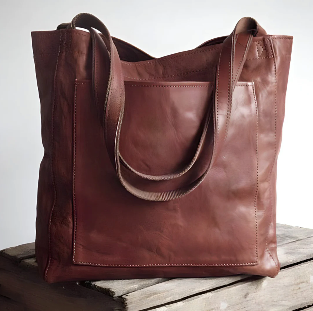 Handgefertigte elegante Ledertasche