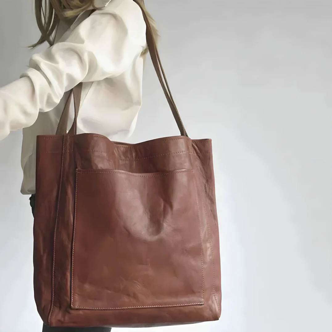 Handgefertigte elegante Ledertasche