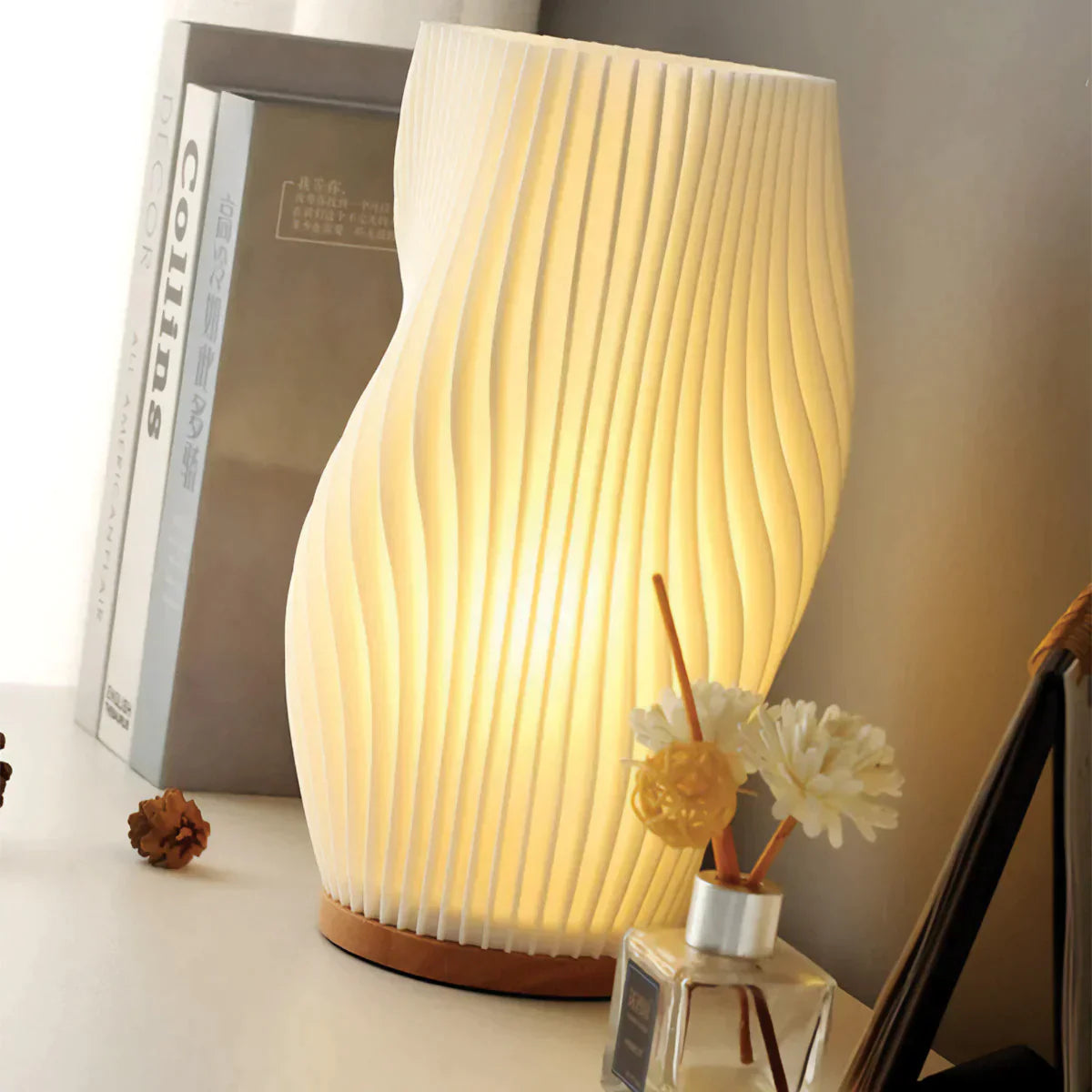 WaveGlow Dual Shade USB-Tischlampe
