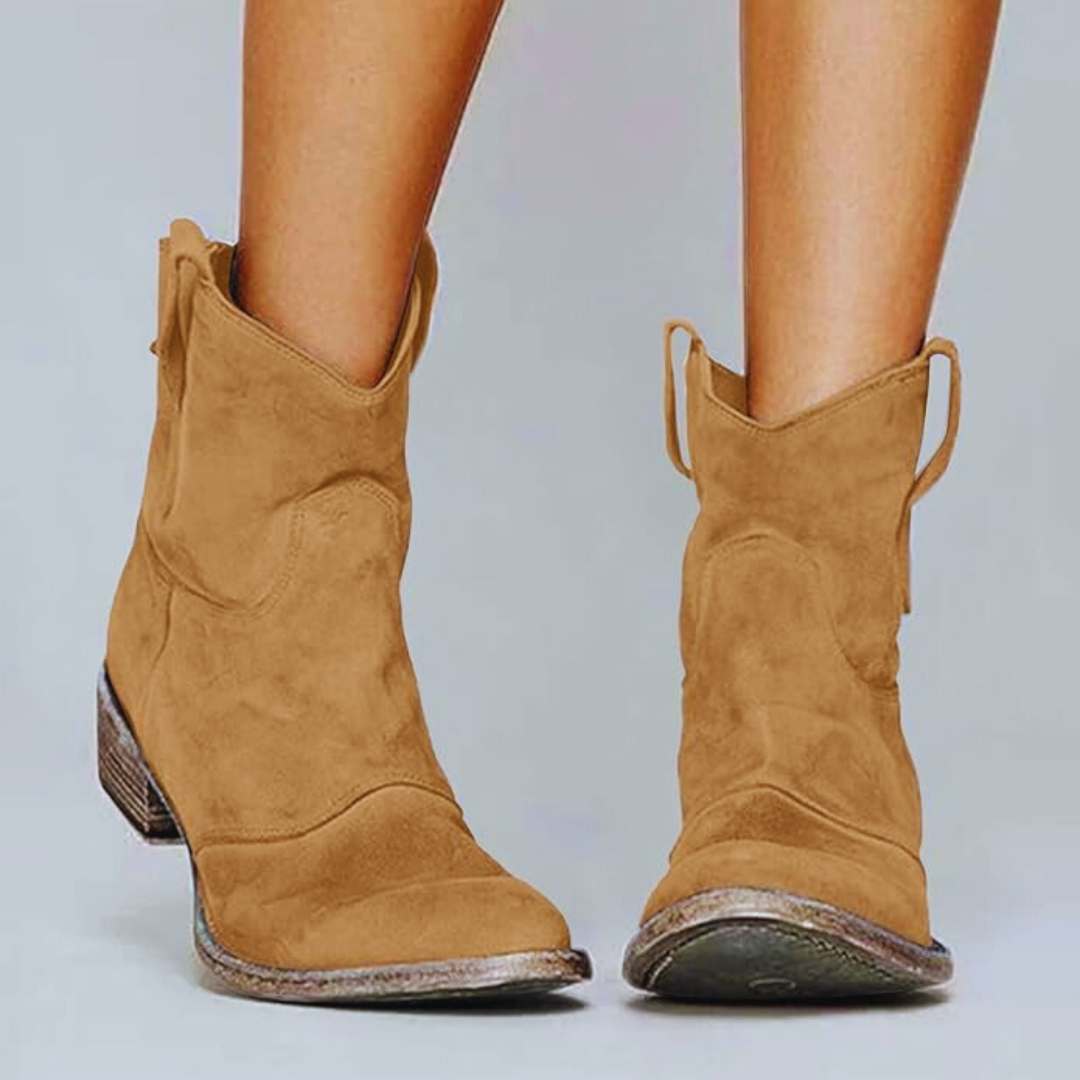 Rustler Vintage Westernstiefel für Frauen – Bequemer Cowgirl-Stil bis zur Mitte der Wade