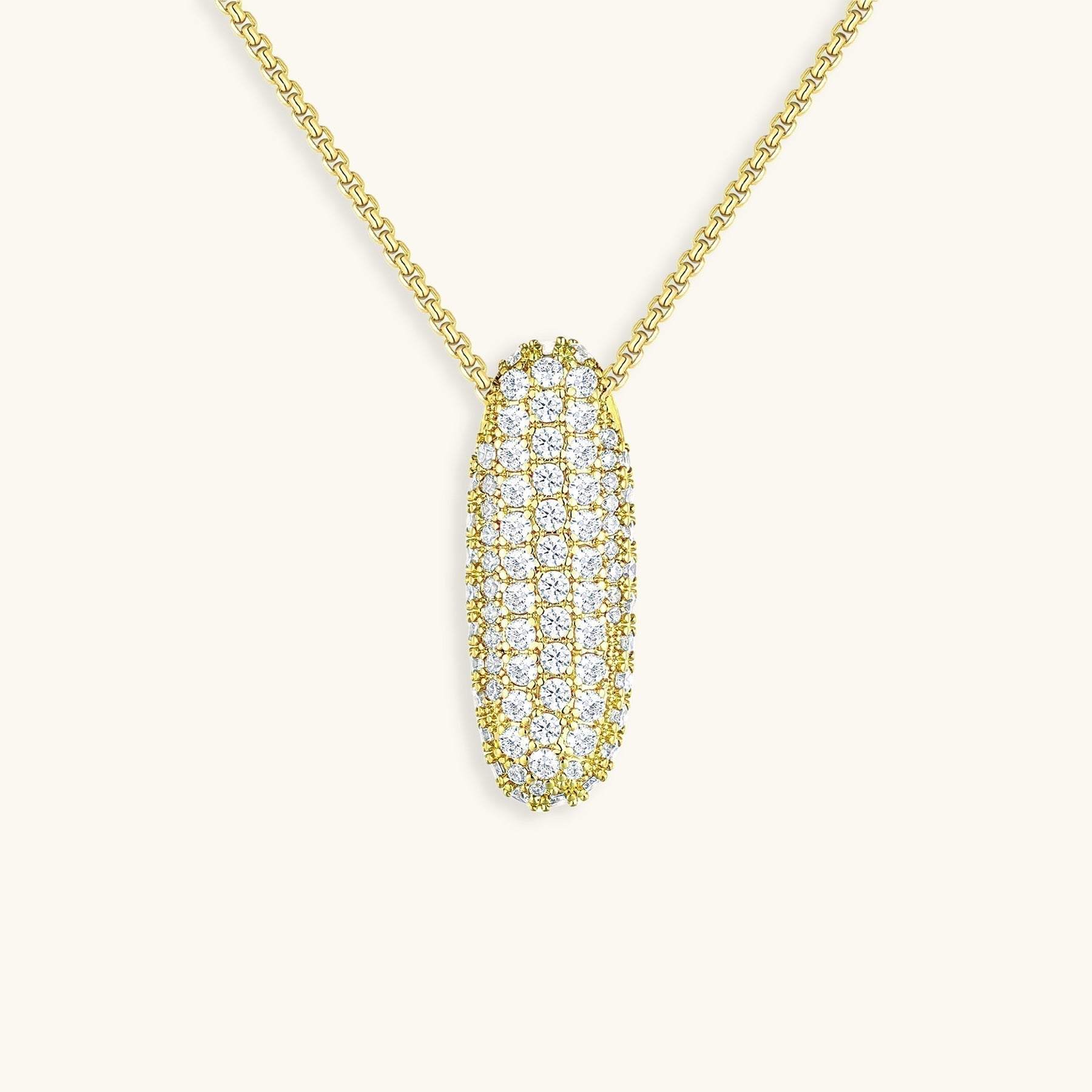 LunaBubble Initial-Halskette mit Diamantoptik – Persönliches Geschenk zum Muttertag
