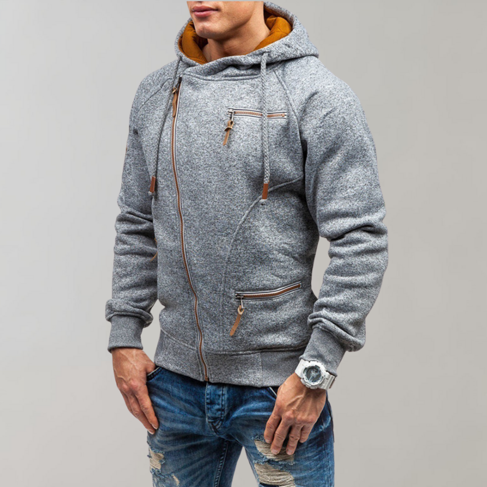 Moderner | Lucas Hoodie-Jacke mit stylischem Reißverschluss