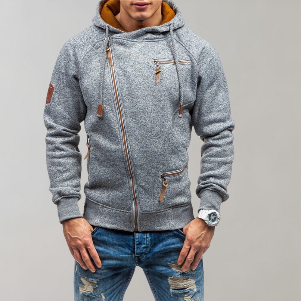 Moderner | Lucas Hoodie-Jacke mit stylischem Reißverschluss