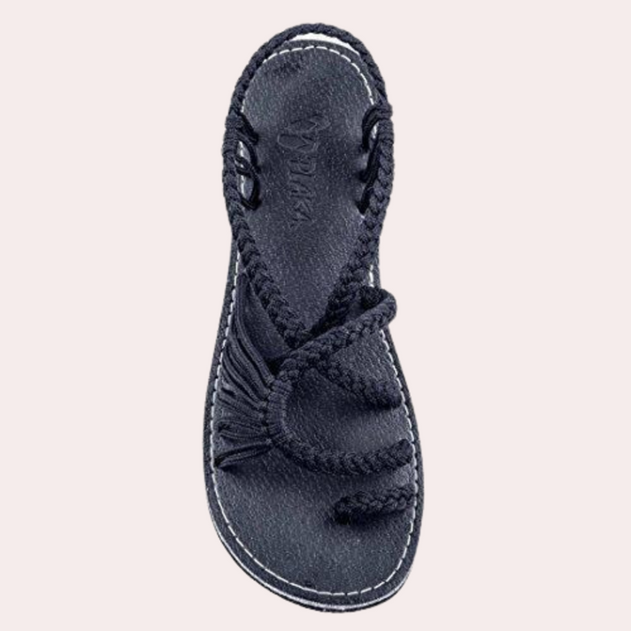 Famela - Schicke gewebte Knoten-Sandalen