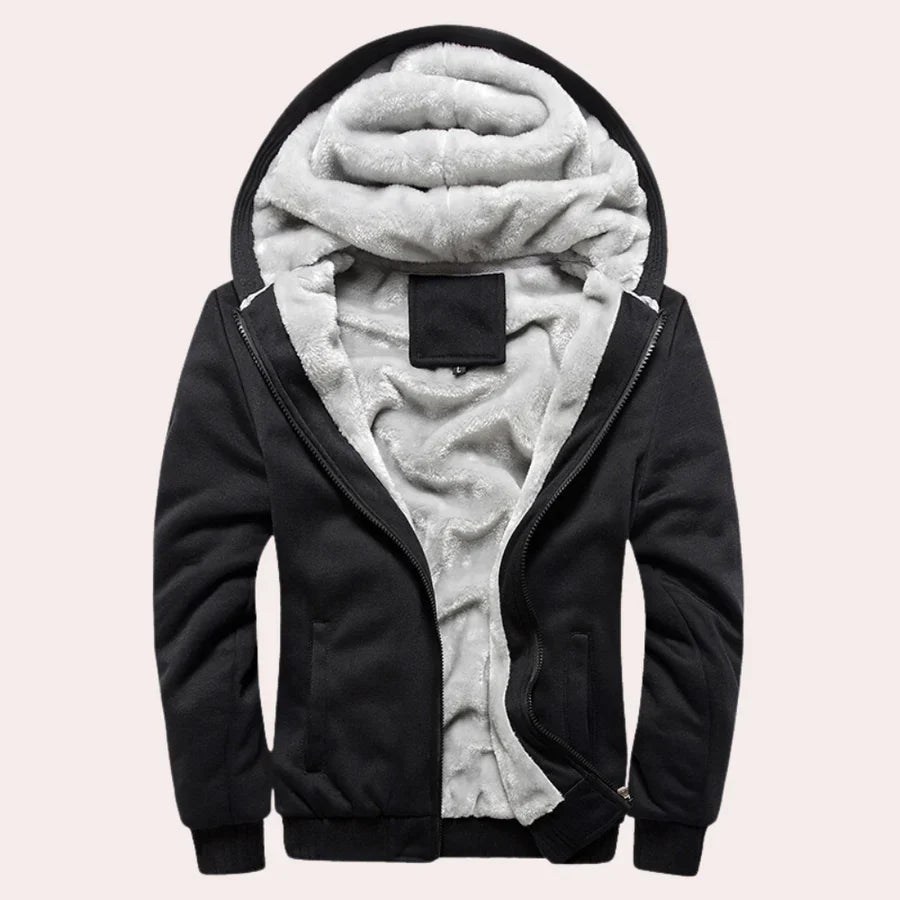 Leonard langärmlige Jacke mit Futter aus Kunstfell