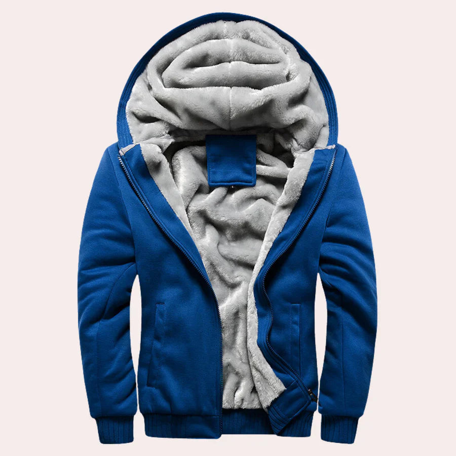 Leonard langärmlige Jacke mit Futter aus Kunstfell