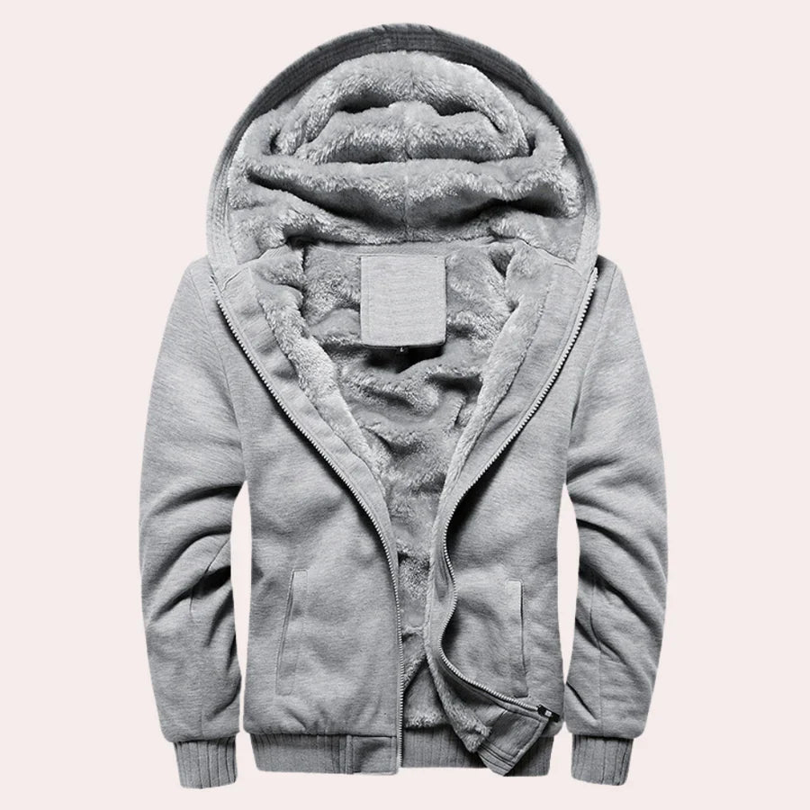Leonard langärmlige Jacke mit Futter aus Kunstfell