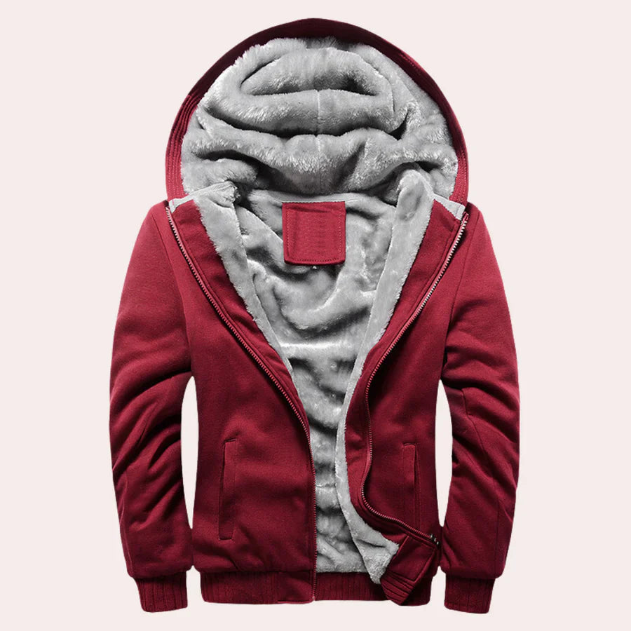 Leonard langärmlige Jacke mit Futter aus Kunstfell