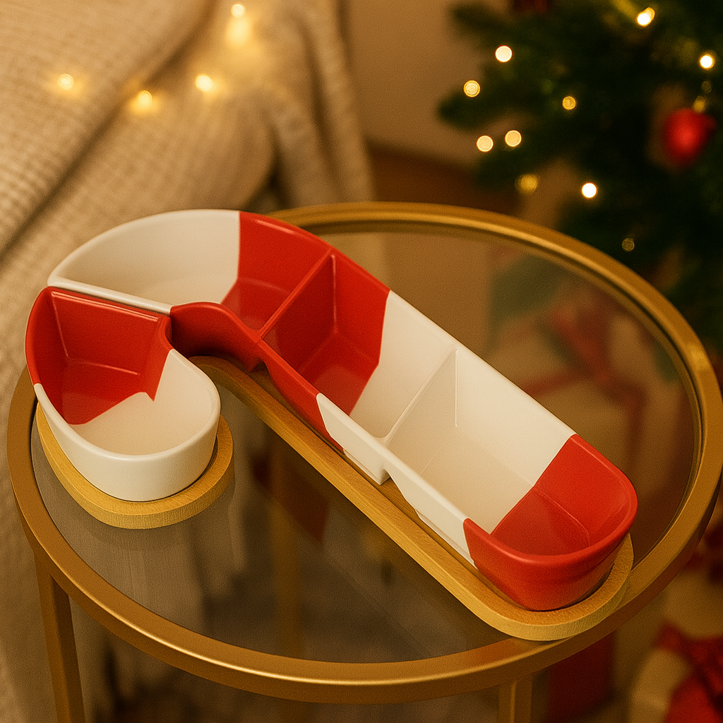 Canelora | Festliches Zuckerstangen-Tablett