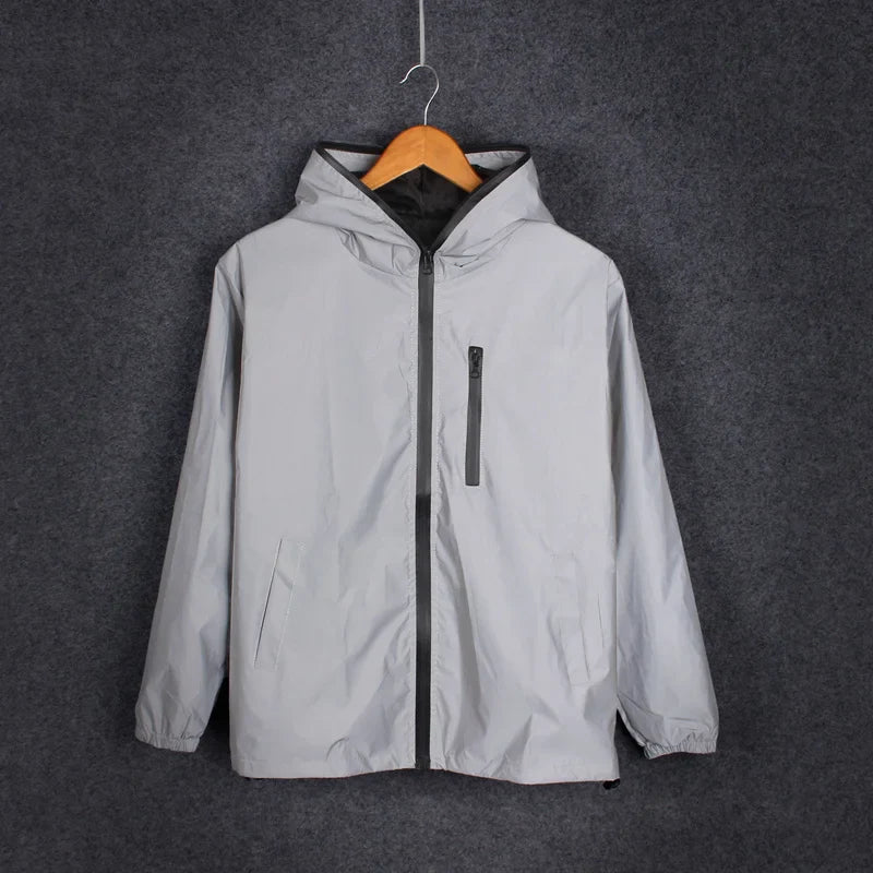 RelaxFit - Unisex reflektierende Kapuzenjacke mit hoher Sichtbarkeit