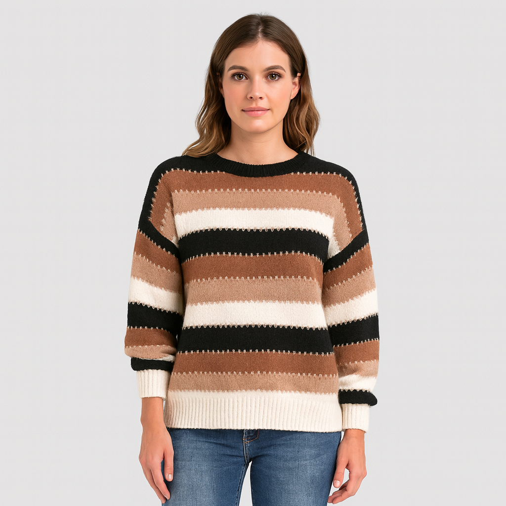 Tahlia Vintage Colorblock-Strickpullover