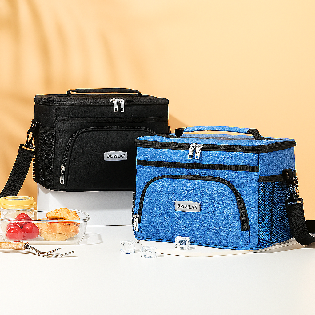 Isolierte Picknick-Kühltasche – Thermotasche für Outdoor, Strand & Camping