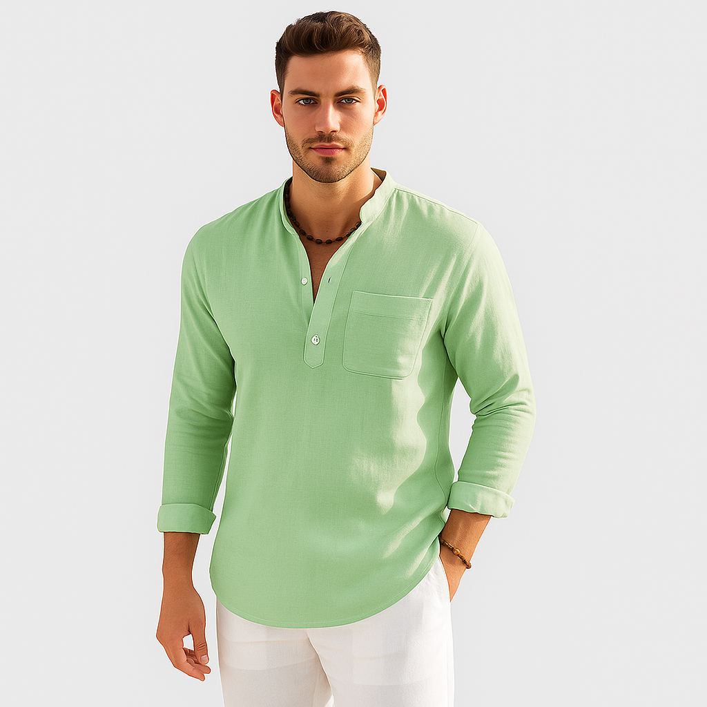 Lendon - Elegantes Leinenhemd für Herren - Sommer Chic