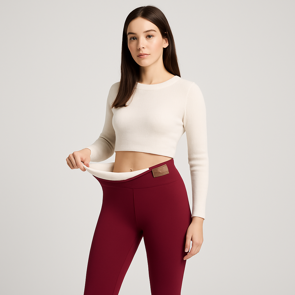 Georgia | Hoch geschnittene Thermo-Stretch-Leggings – warmer Winterkomfort