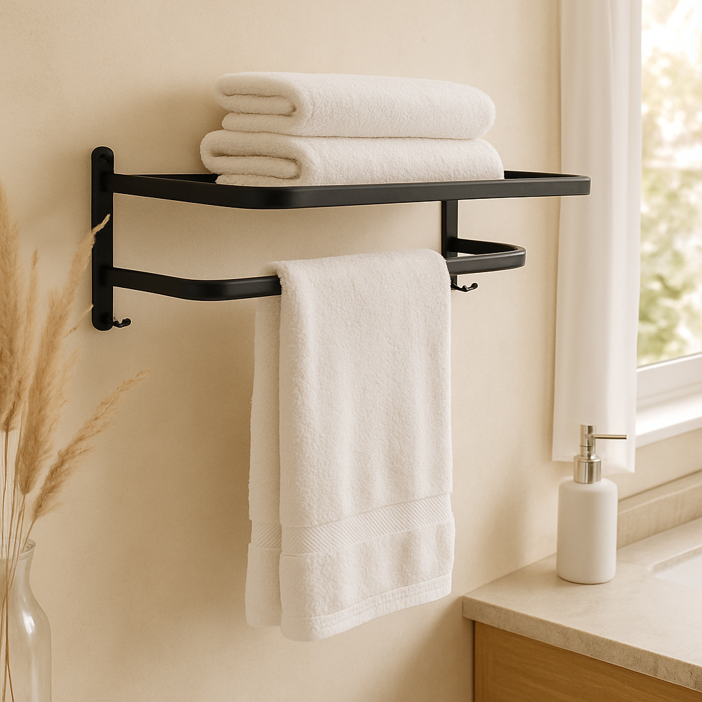 Velintra | Moderner Handtuchhalter mit Haken