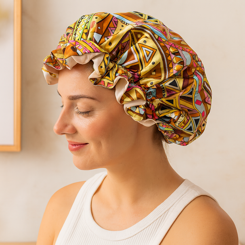 Helen - Stilvolle Satin Schlafhaube