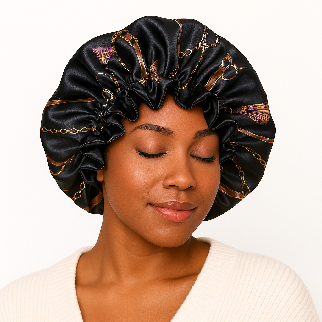 Helen - Stilvolle Satin Schlafhaube